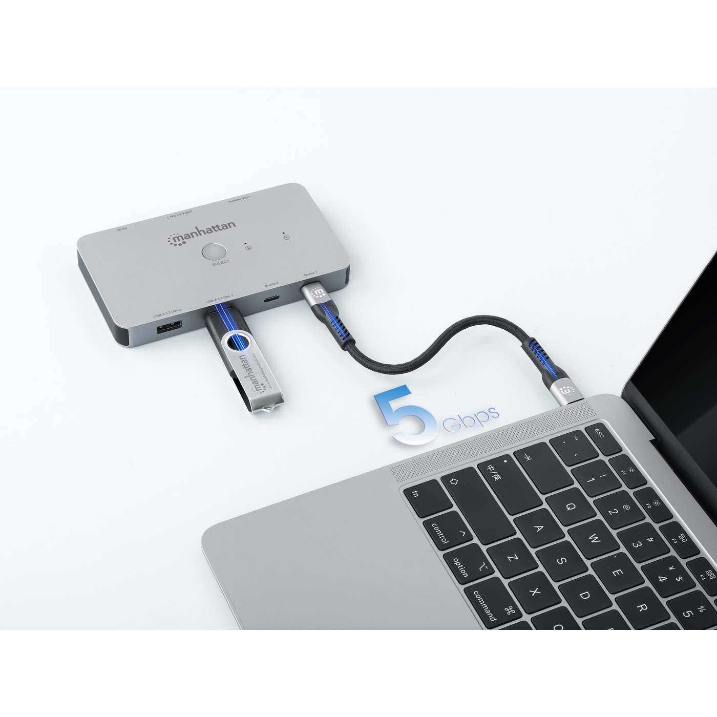 2-Port HDMI USB-C KVM Switch 4K@60Hz with Dual Power Delivery Image 6