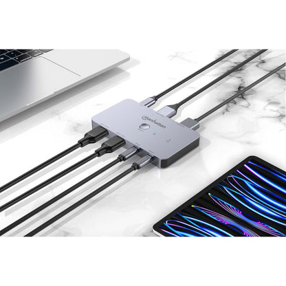 2-Port HDMI USB-C KVM Switch 4K@60Hz with Dual Power Delivery Image 9