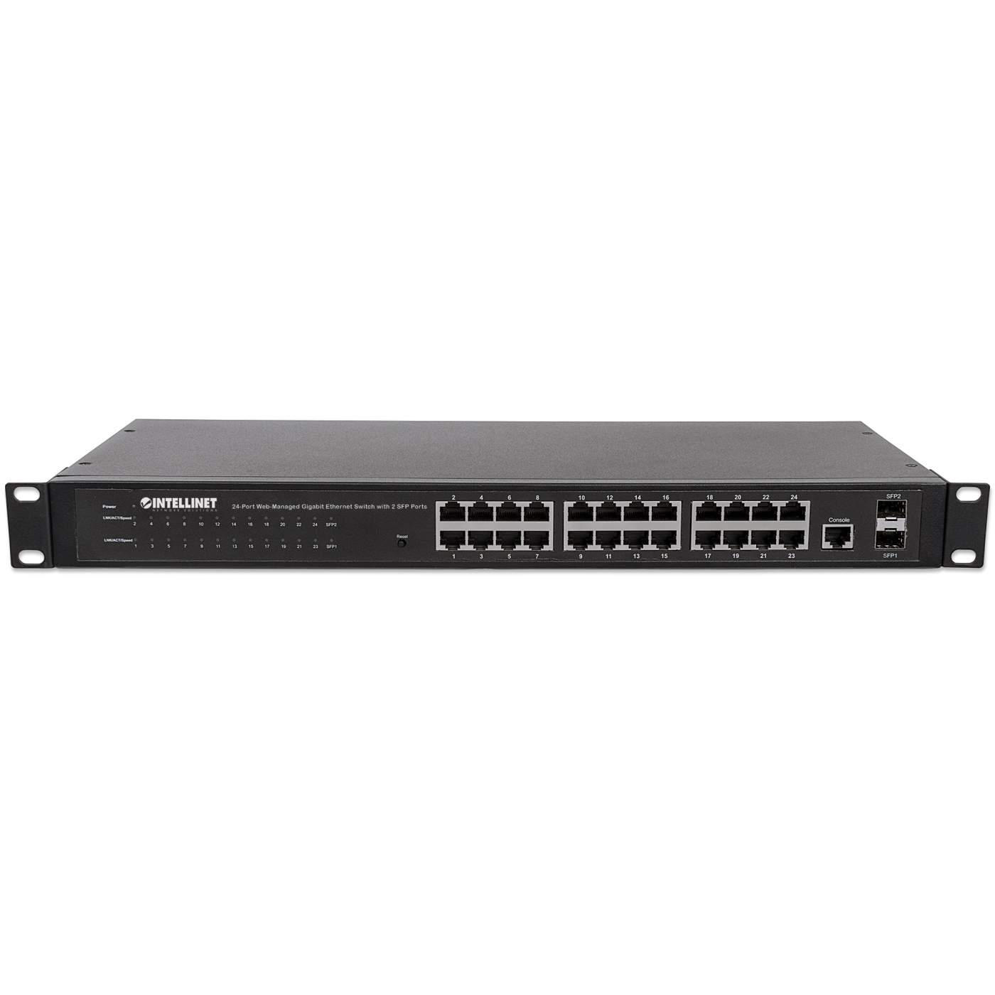 24-Port Web-Managed Gigabit Ethernet Switch with 2 SFP Ports Image 6