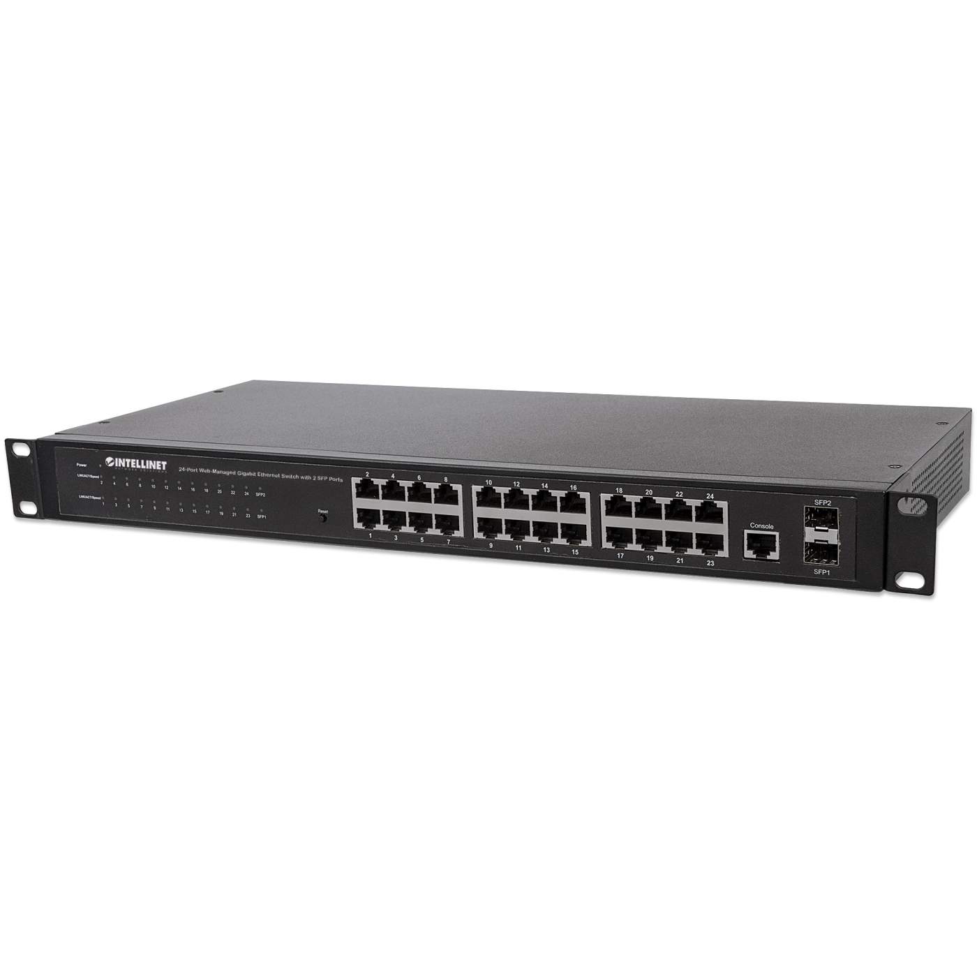 24-Port Web-Managed Gigabit Ethernet Switch with 2 SFP Ports Image 7