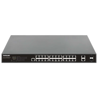 26-Port L2+ Fully Managed PoE++ Switch with 24 Gigabit Ethernet Ports and 2 Base-T/SFP Combo Ports Image 3