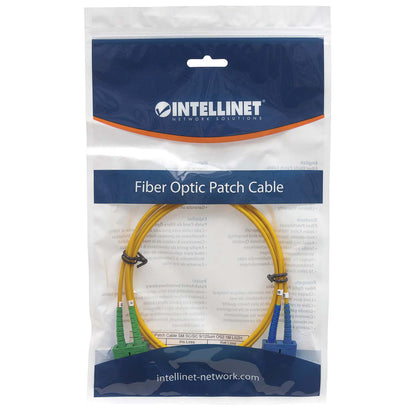 3 m SC UPC to SC APC Fiber Optic Patch Cable, 2.0 mm, Duplex, OFNR, Singlemode BIF, Yellow Image 5