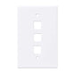 3-Outlet Oversized Keystone Wall Plate Image 4