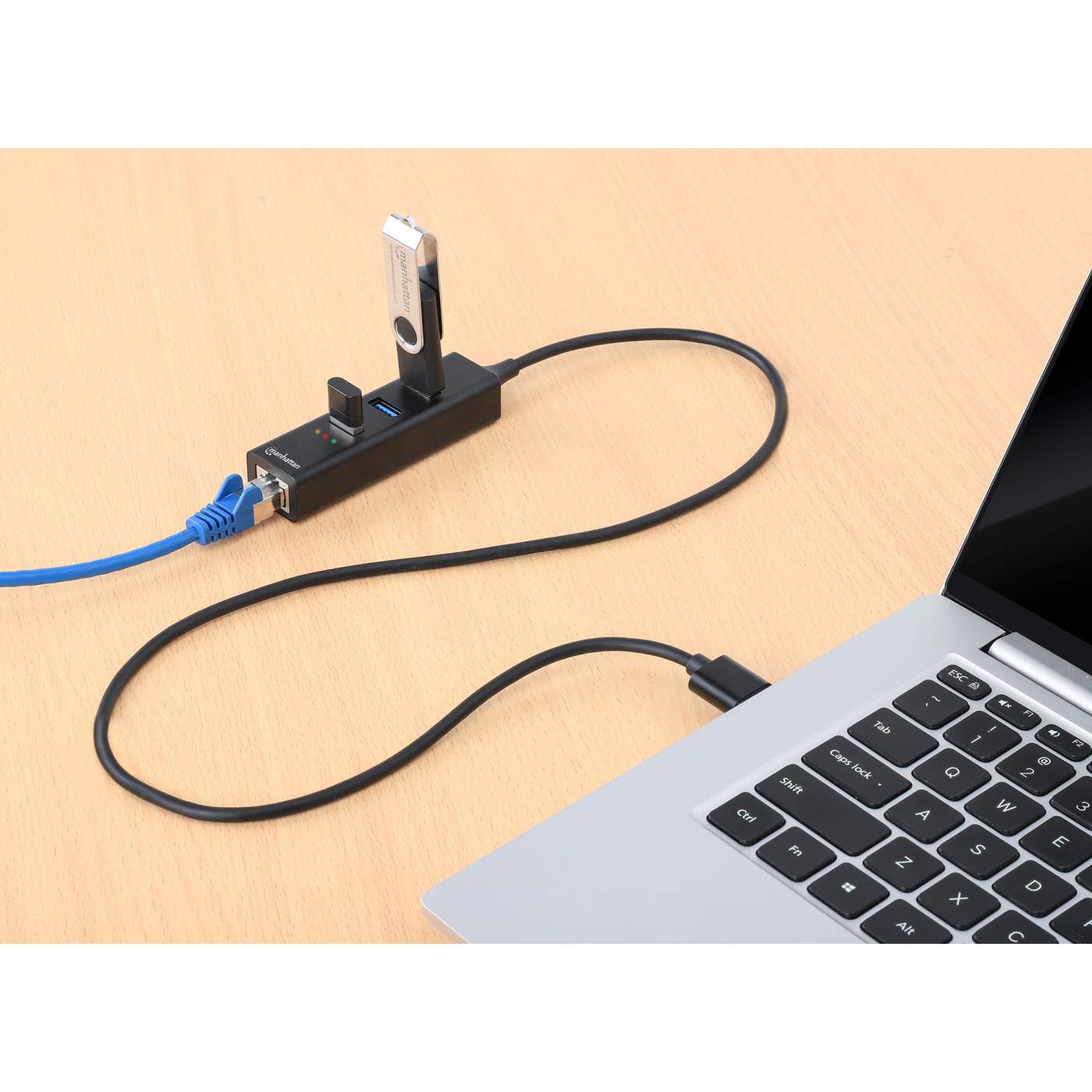 3-Port USB 3.0 Type-C/A Combo Hub with Gigabit Ethernet Network Adapter Image 8