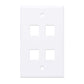 4-Outlet Keystone Wall Plate Image 4