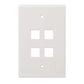 4-Outlet Oversized Keystone Wall Plate Image 4