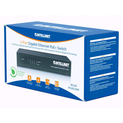 5-Port Gigabit Ethernet PoE+ Switch Packaging Image 2