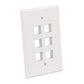 6-Outlet Oversized Keystone Wall Plate Image 3