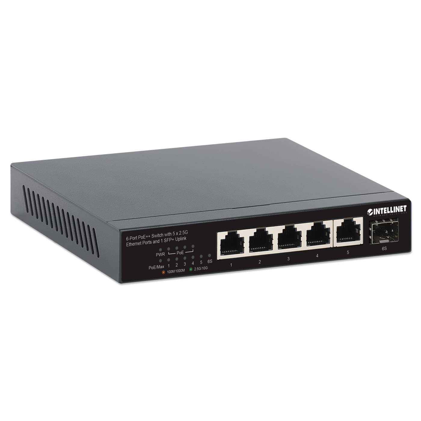 6-Port PoE++ Switch with 5 x 2.5G Ethernet Ports and 1 SFP+ Uplink Image 3