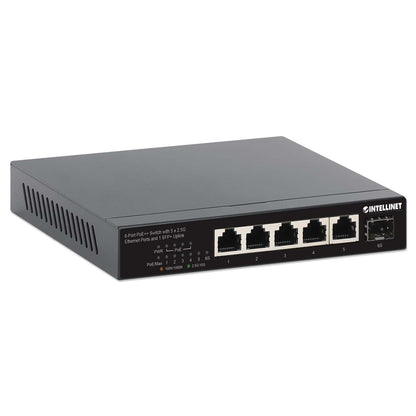 6-Port PoE++ Switch with 5 x 2.5G Ethernet Ports and 1 SFP+ Uplink Image 3