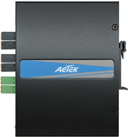 Industrial L2 Managed PRO 4-Port Gigabit PoE-Powered PoE+ Switch with 12V/24VDC Output, 90W PoE++ Input