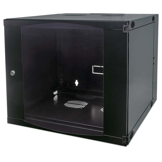 6U 19" Swing Out Wall Mount Network Cabinet, Standard Line, 600 mm (23.6 in.) Depth, Black Image 1