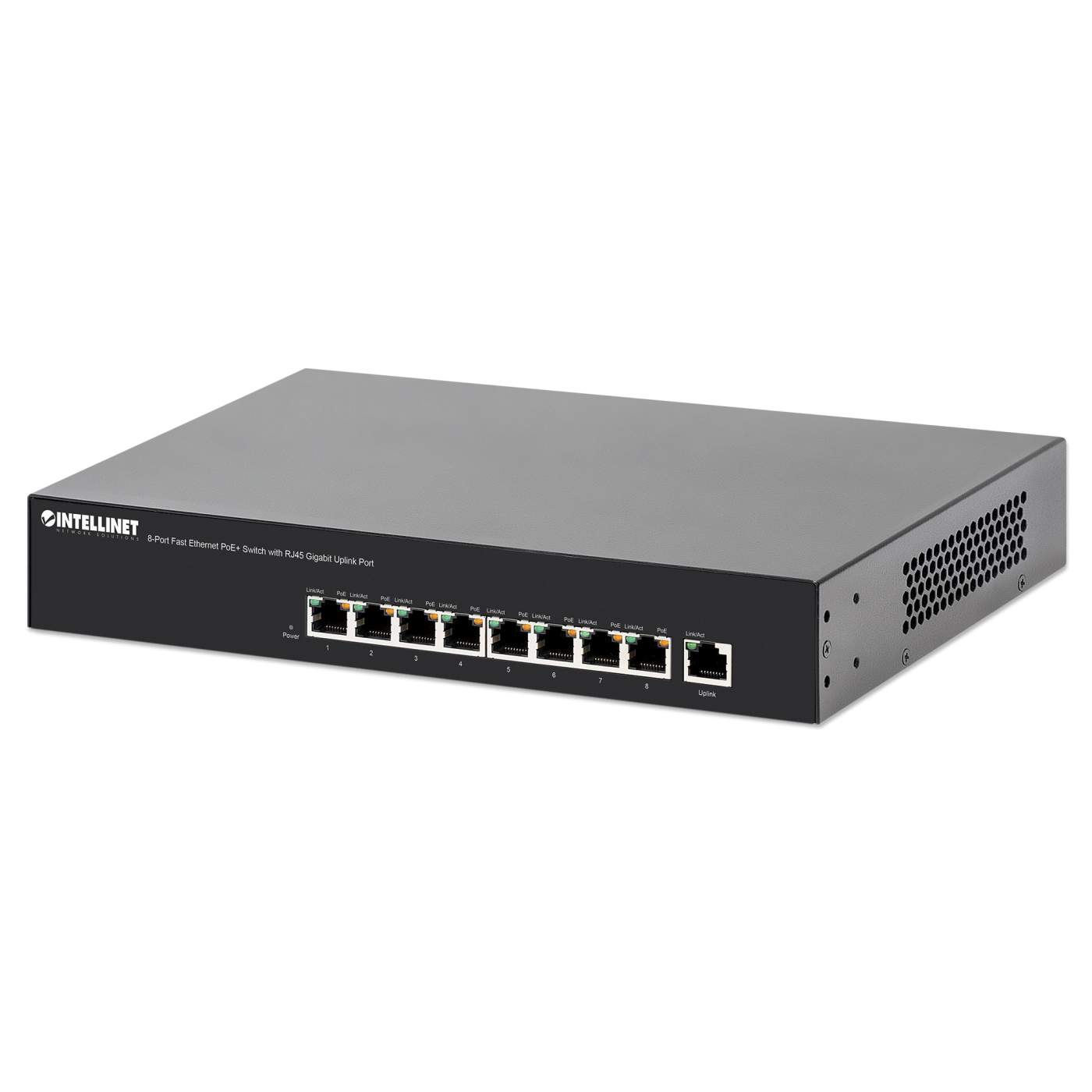 8-Port Fast Ethernet PoE+ Switch Image 1