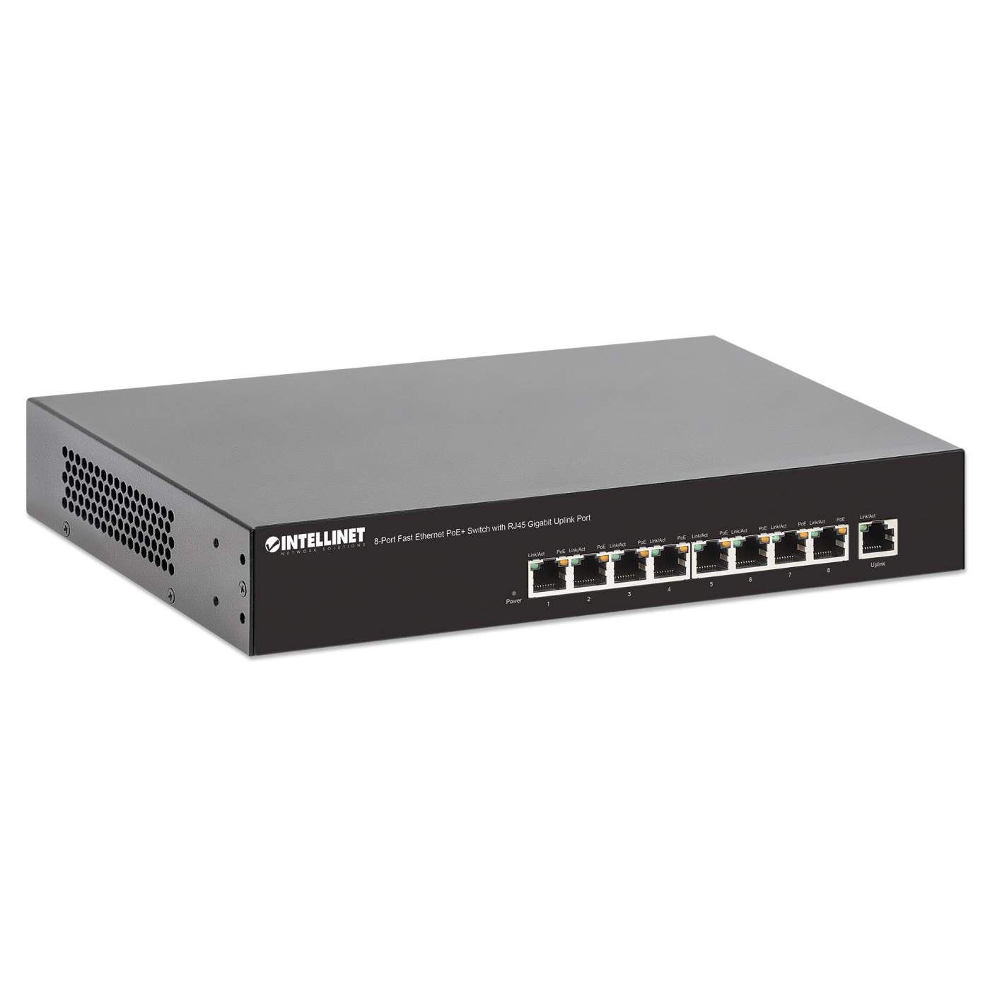 8-Port Fast Ethernet PoE+ Switch Image 3