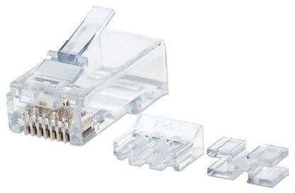 80-Pack Cat6 RJ45 Modular Plugs Pro Line Image 1