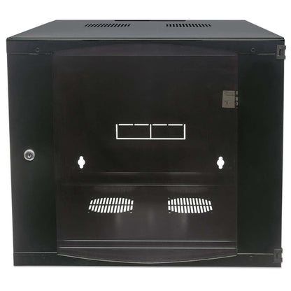 9U 19" Swing Out Wall Mount Network Cabinet, Standard Line, 600 mm (23.6 in.) Depth, Black Image 4
