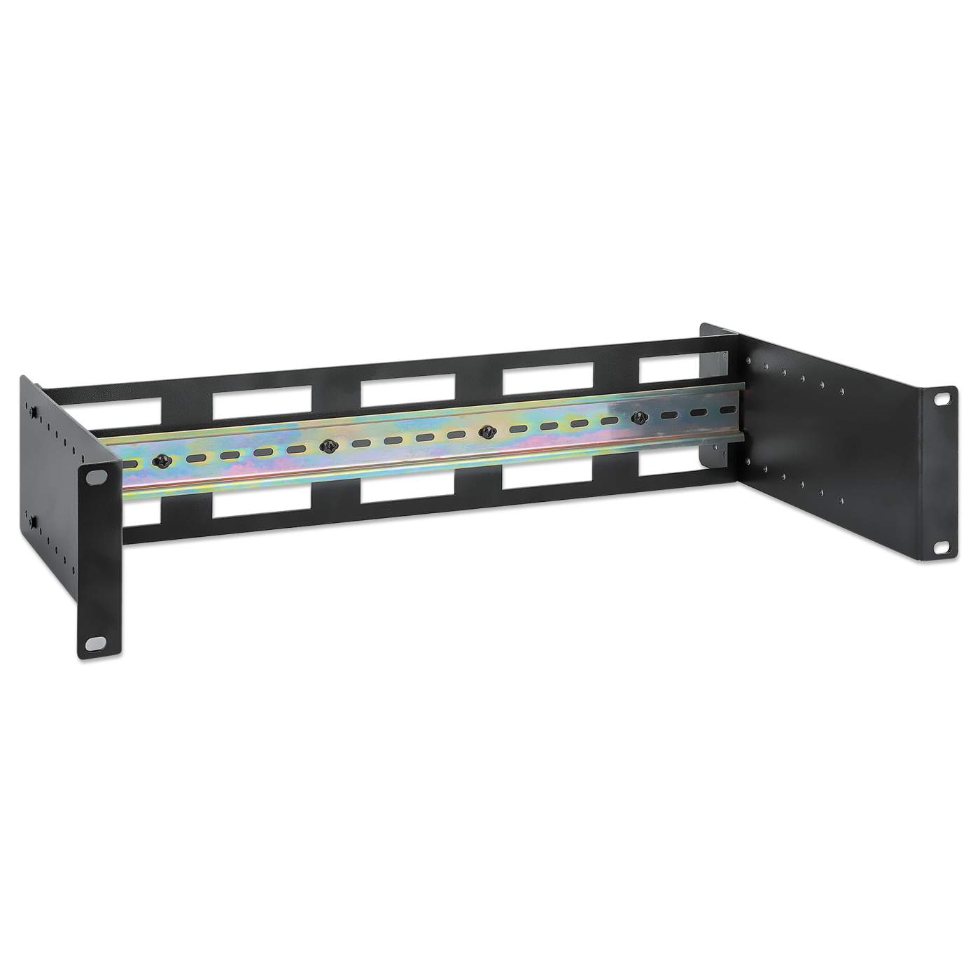 Adjustable 19" Rackmount DIN Rail Kit, 2U Image 2