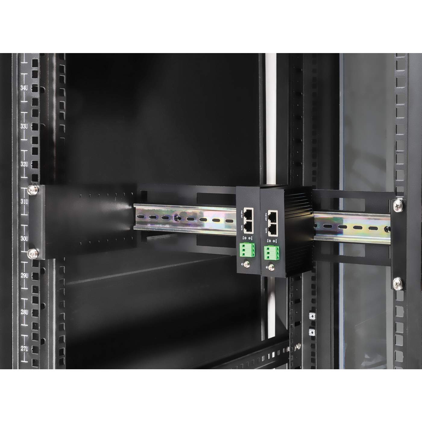 Adjustable 19" Rackmount DIN Rail Kit, 2U Image 6