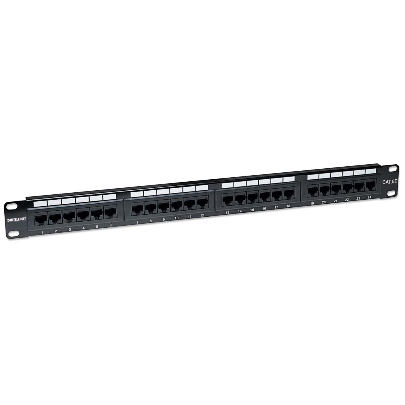 Cat5e 24-Port Patch Panel, 1U Image 2