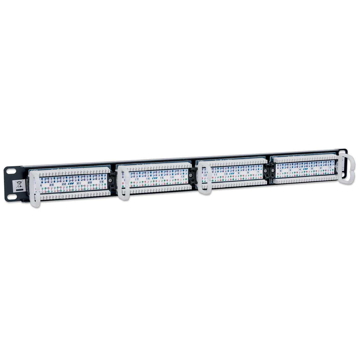 Cat5e 24-Port Patch Panel, 1U Image 4