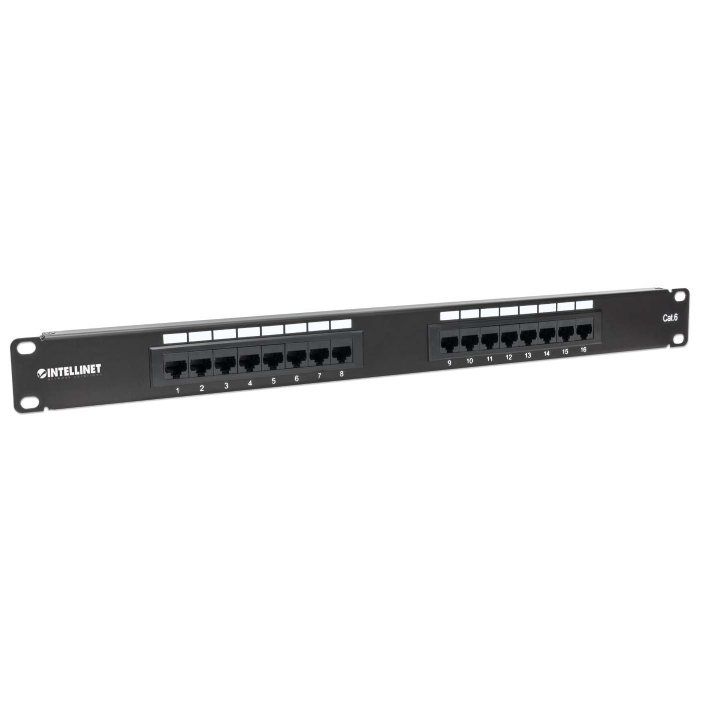 Cat6 16-Port Patch Panel, 1U Image 3