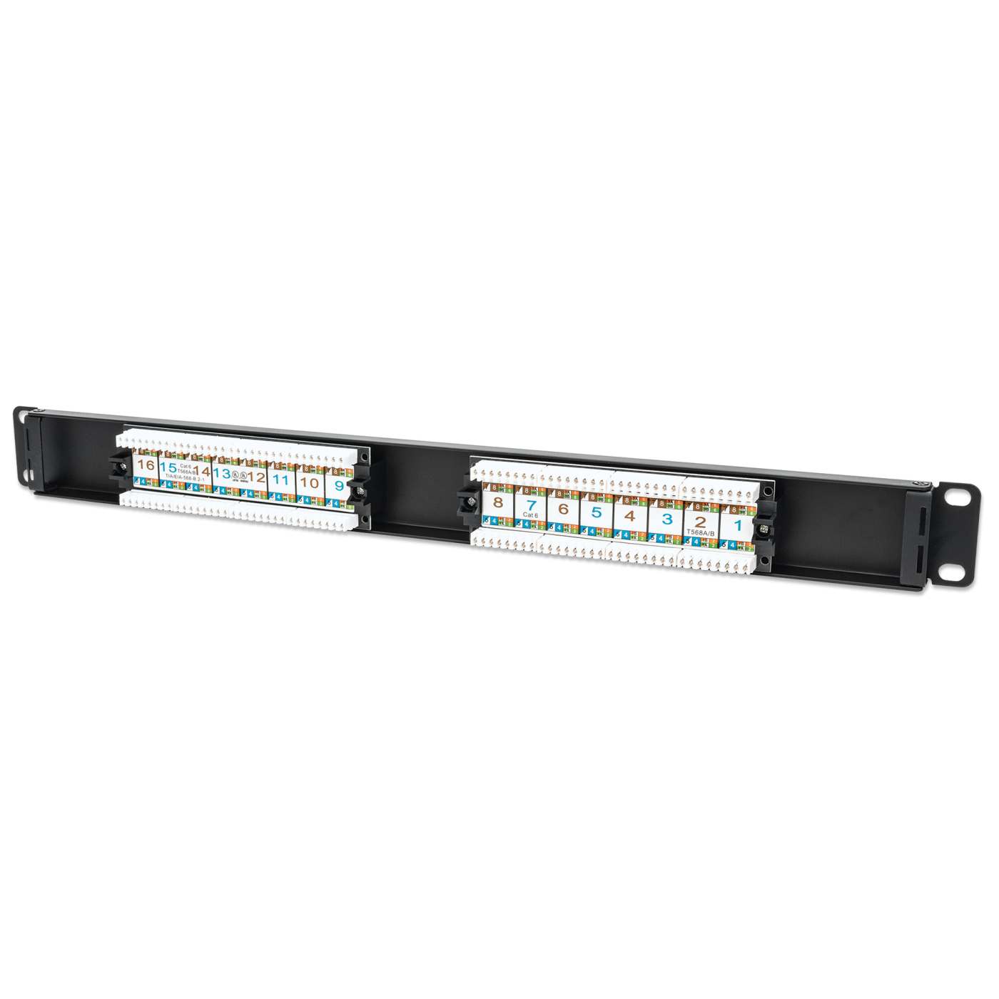 Cat6 16-Port Patch Panel, 1U Image 5