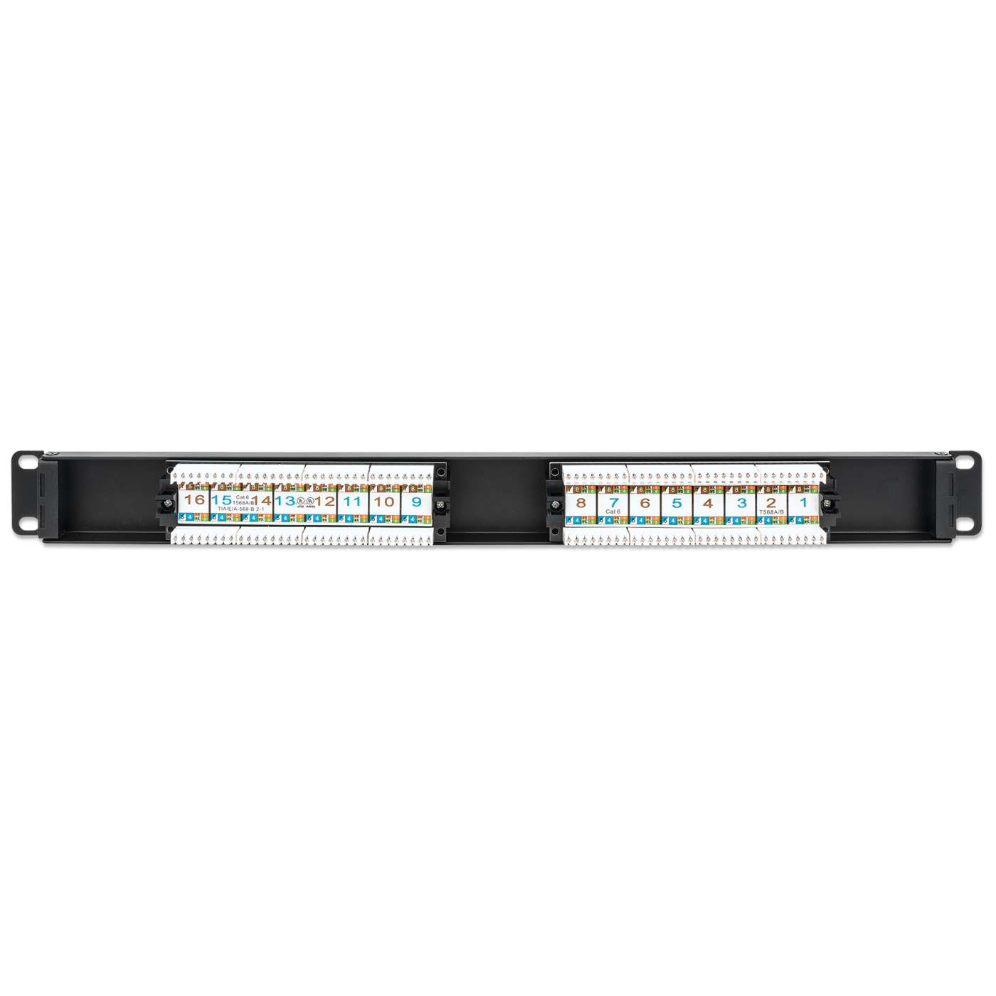 Cat6 16-Port Patch Panel, 1U Image 7