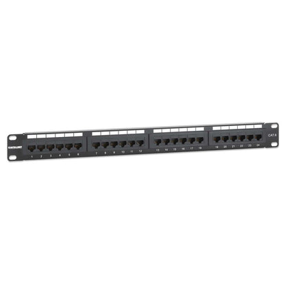 Cat6 24-Port Patch Panel, 1U Image 3