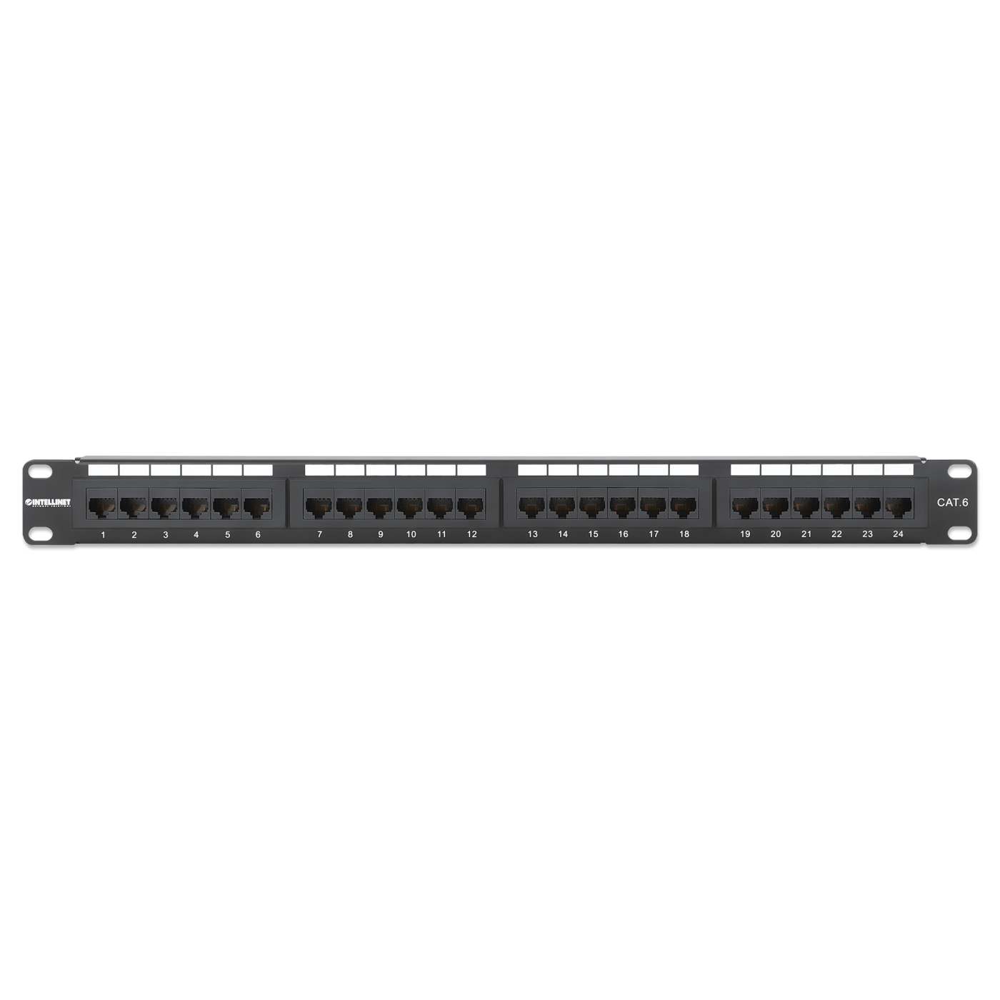 Cat6 24-Port Patch Panel, 1U Image 4