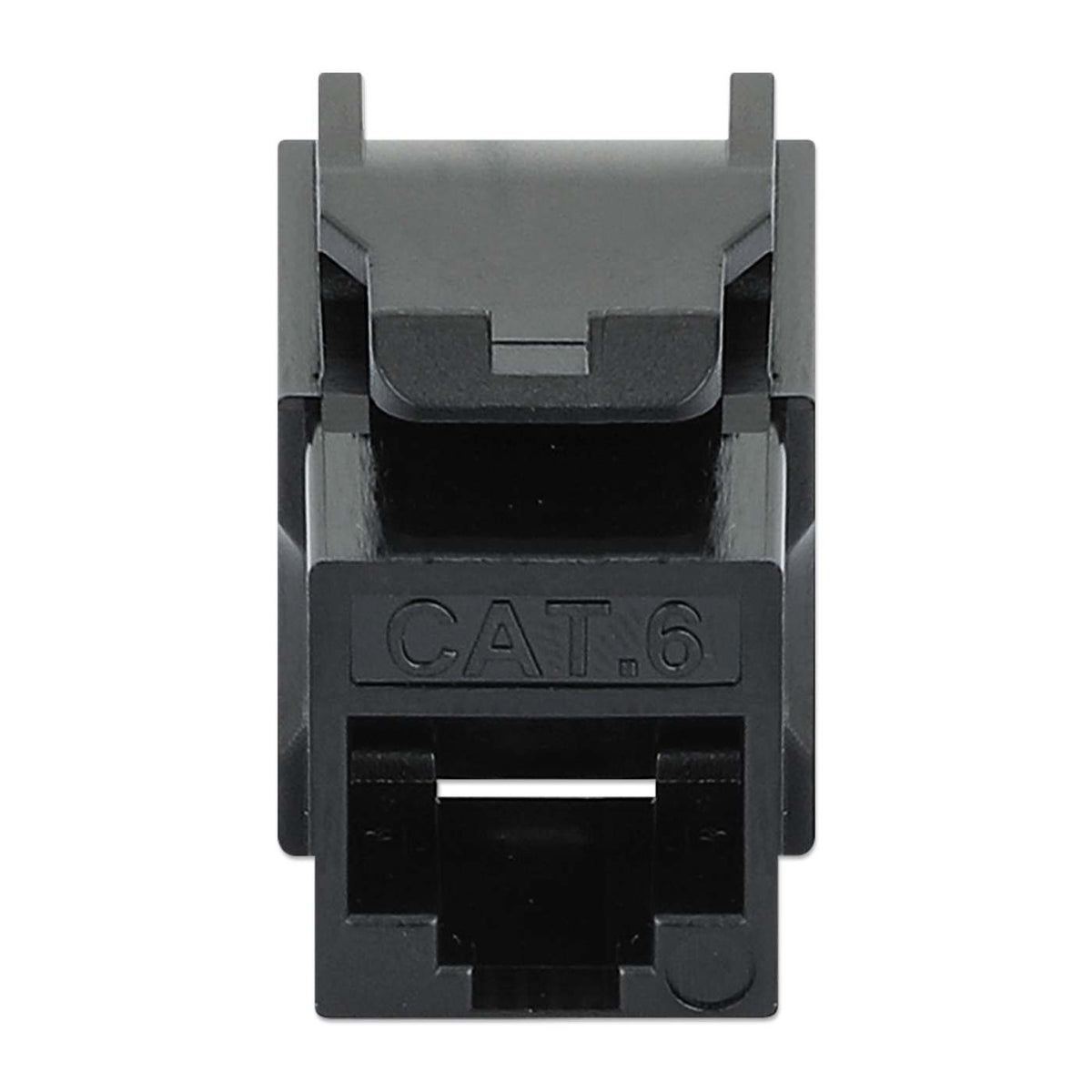 Cat6 Slim Keystone Jack with Punch-Down Stand, Black, 25-Pack Image 4