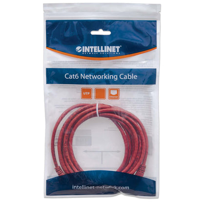 Cat6 U/UTP Network Patch Cable, 0.3 m (1 ft.), Red Packaging Image 2