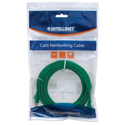Cat6 U/UTP Network Patch Cable, 0.5 m (1.5 ft.), Green Packaging Image 2