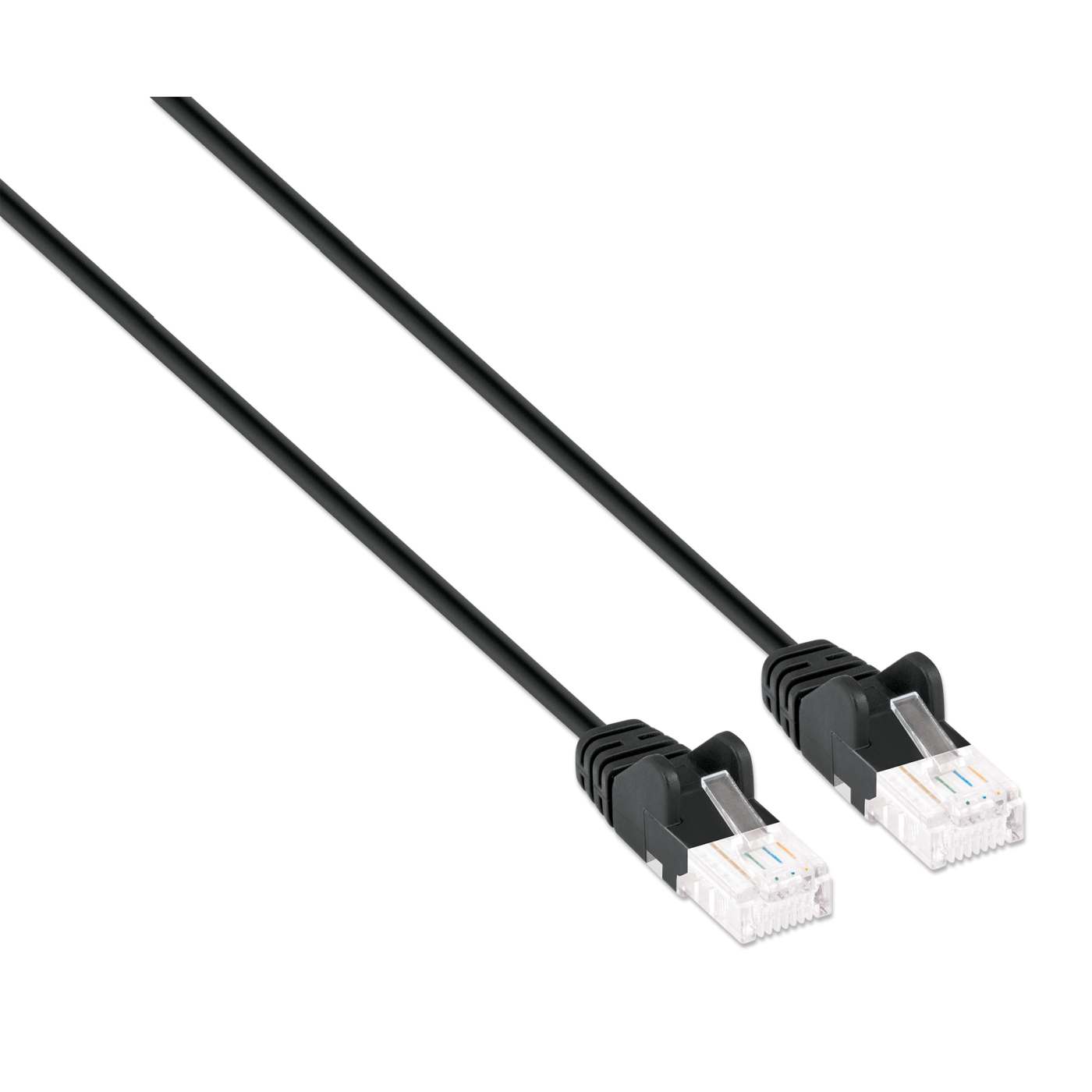 Cat6 U/UTP Slim Network Patch Cable, 0.5 ft., Black Image 2