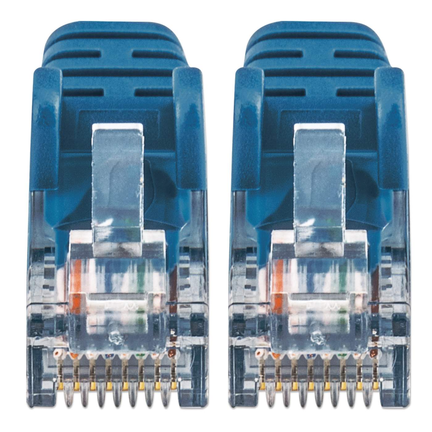 Cat6 U/UTP Slim Network Patch Cable, 0.5 ft., Blue Image 3