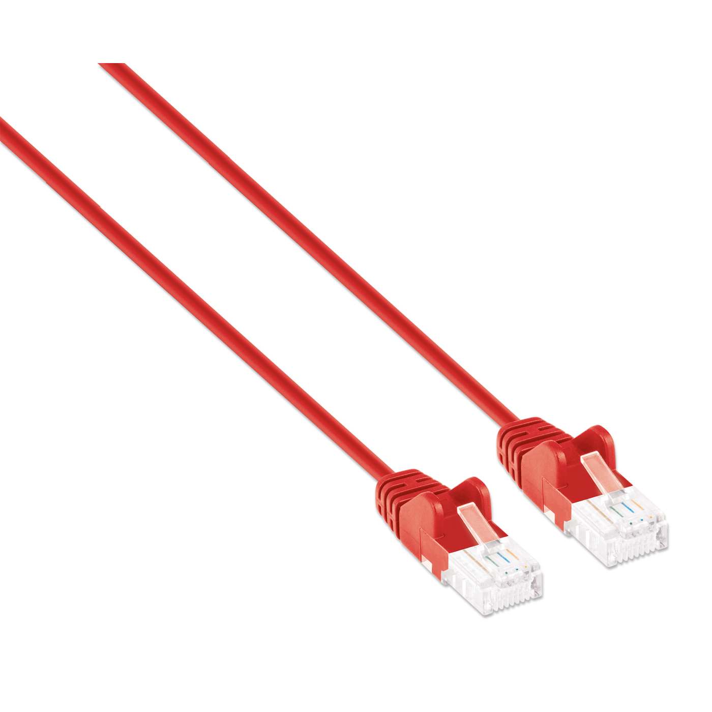 Cat6 U/UTP Slim Network Patch Cable, 0.5 ft., Red Image 2