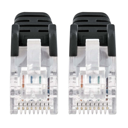 Cat6 U/UTP Slim Network Patch Cable, 1 ft., Black Image 3