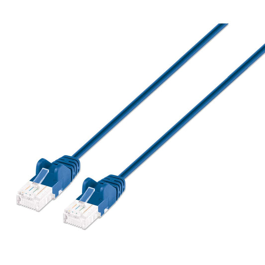 Cat6 U/UTP Slim Network Patch Cable, 1 ft., Blue Image 1