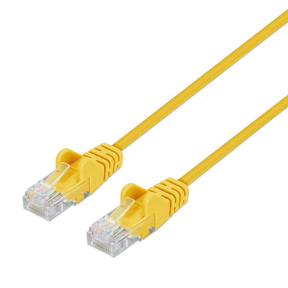 Cat6 U/UTP Slim Network Patch Cable, 1 ft., Yellow Image 1