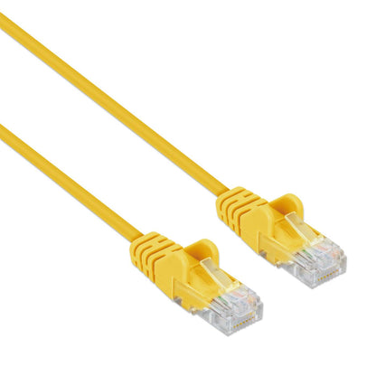 Cat6 U/UTP Slim Network Patch Cable, 1 ft., Yellow Image 2