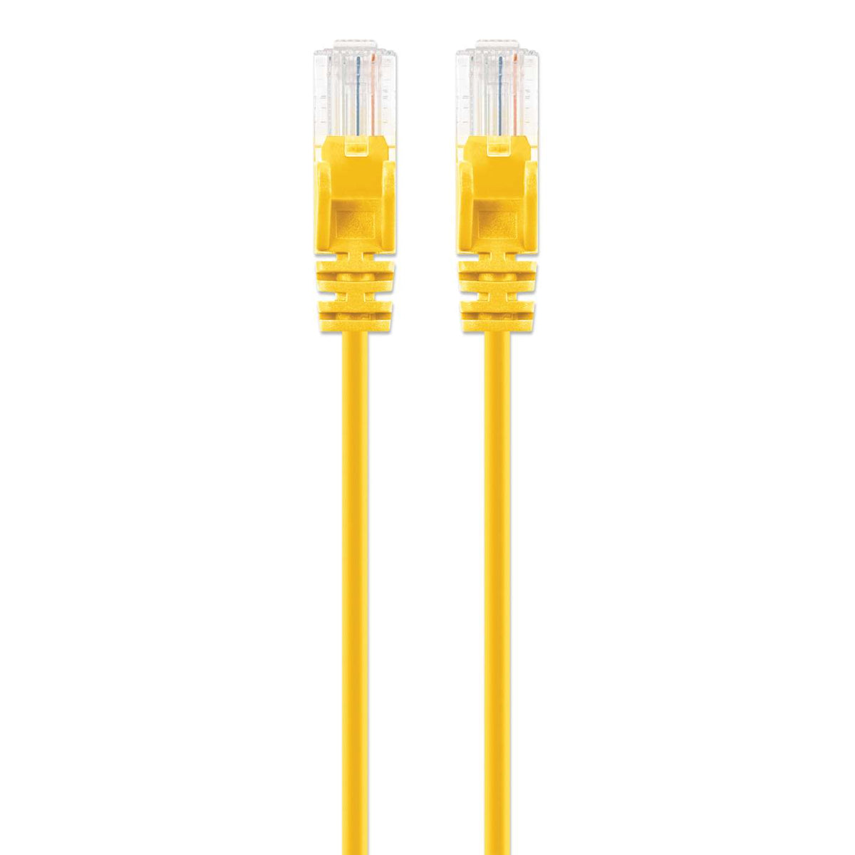 Cat6 U/UTP Slim Network Patch Cable, 1 ft., Yellow Image 4