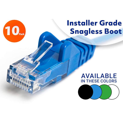 Cat6 U/UTP Slim Network Patch Cable, 10 ft., Black, 10-Pack Image 9