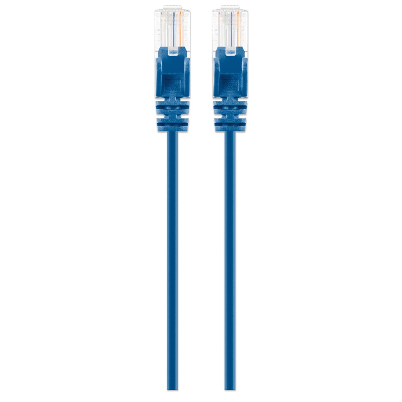 Cat6 U/UTP Slim Network Patch Cable, 10 ft., Blue Image 4