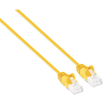 Cat6 U/UTP Slim Network Patch Cable, 10 ft., Yellow Image 2