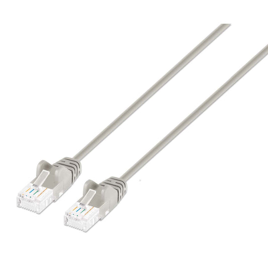 Cat6 U/UTP Slim Network Patch Cable, 14 ft., Gray Image 1