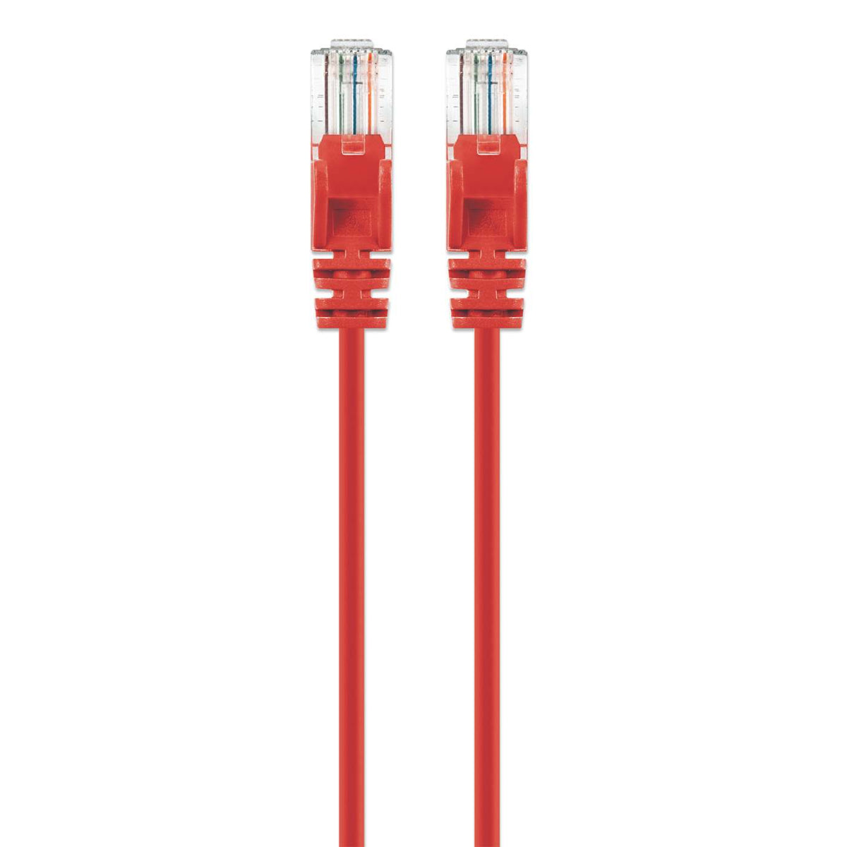 Cat6 U/UTP Slim Network Patch Cable, 1.5 ft., Red Image 4