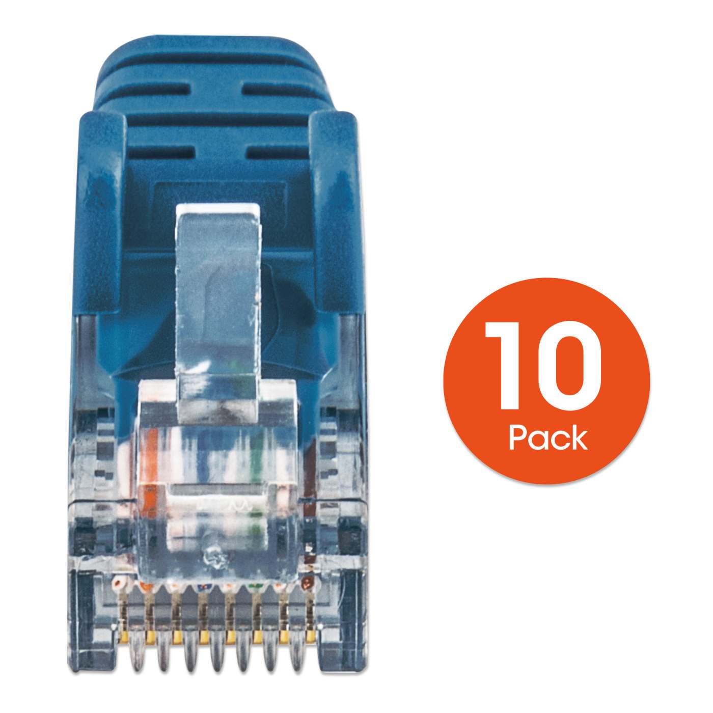 Cat6 U/UTP Slim Network Patch Cable, 20 ft., Blue, 10-Pack Image 6