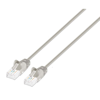 Cat6 U/UTP Slim Network Patch Cable, 3 ft., Gray Image 1
