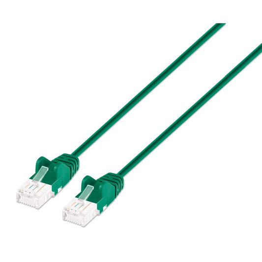 Cat6 U/UTP Slim Network Patch Cable, 3 ft., Green Image 1