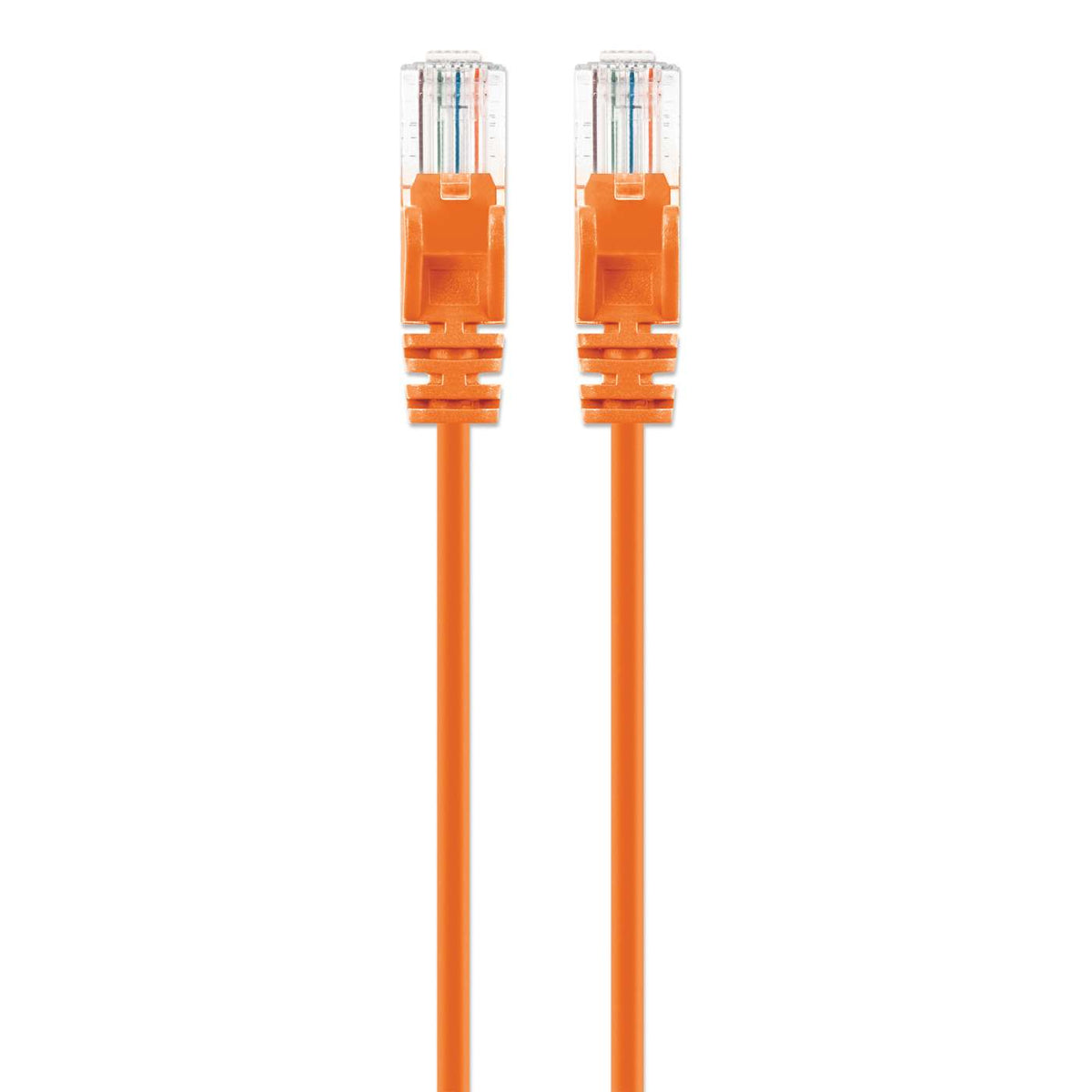Cat6 U/UTP Slim Network Patch Cable, 7 ft., Orange Image 4