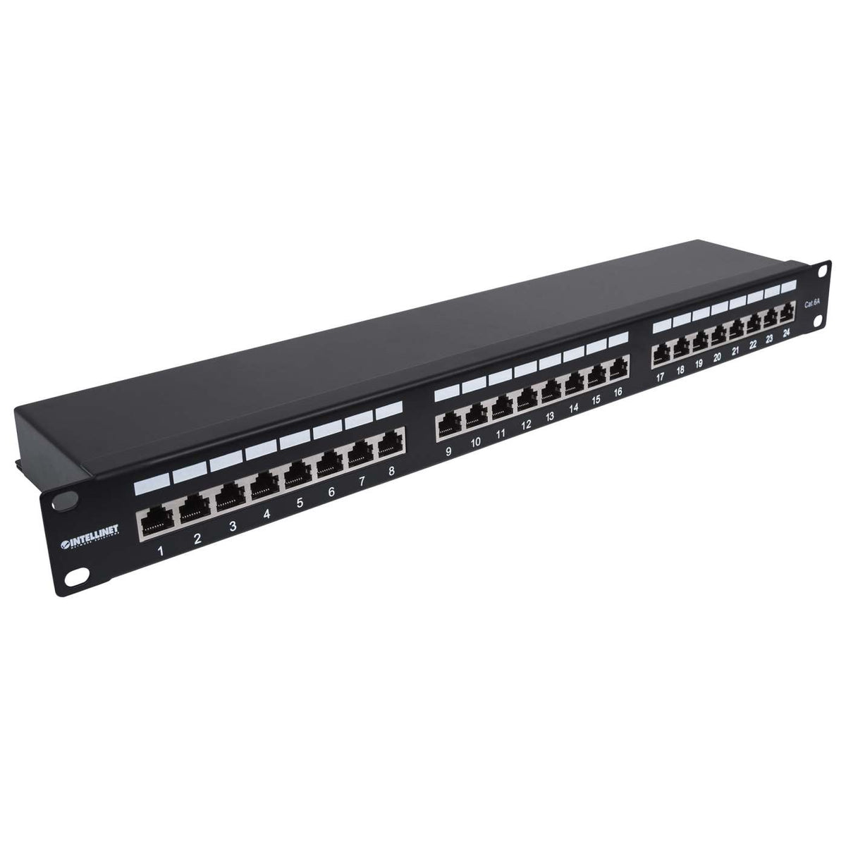 Cat6a 10G Shielded 24-Port Patch Panel, 1U Image 2